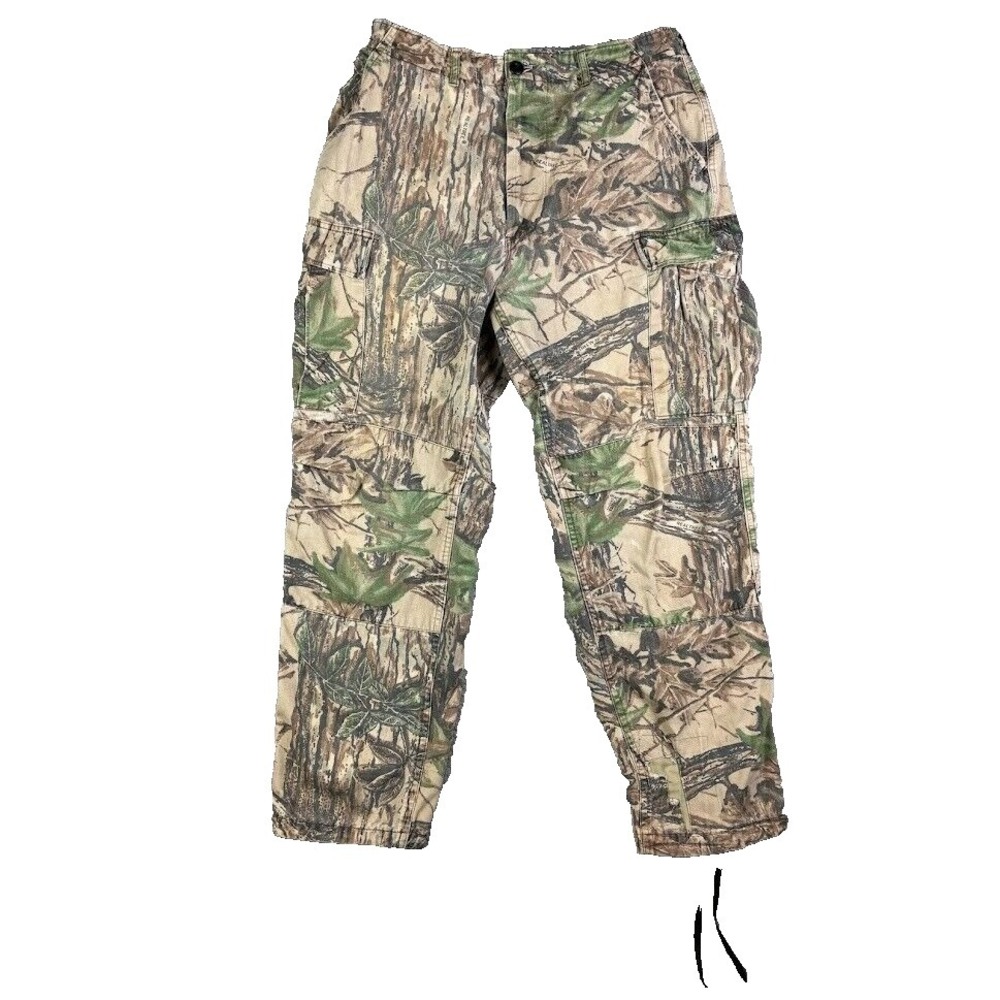 Vintage Duxbak Realtree Camouflage Pants Size 32x33 Hunting Adjustable USA Vtg